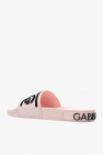 Dolce & Gabbana PINK Rubber slides with logo