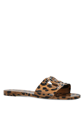 Dolce & Gabbana Animal Print Slides