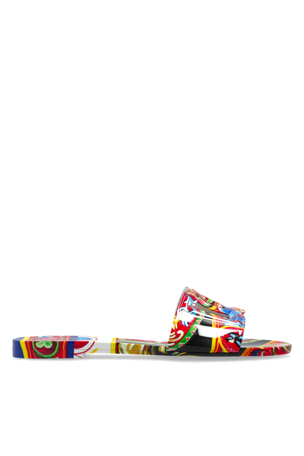 Mules with 'Carretto' print od Dolce & Gabbana