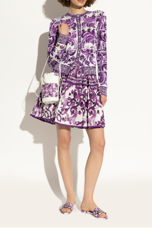 Dolce & Gabbana Chanclas con estampado "Majolica"