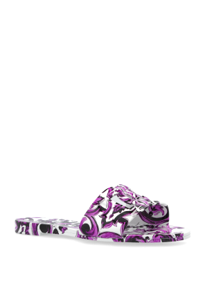 Dolce & Gabbana Chanclas con estampado "Majolica"