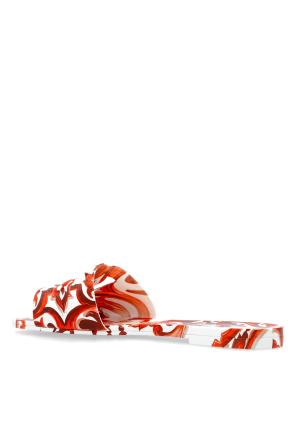 Dolce & Gabbana Rubber flip-flops with 'Majolica' print