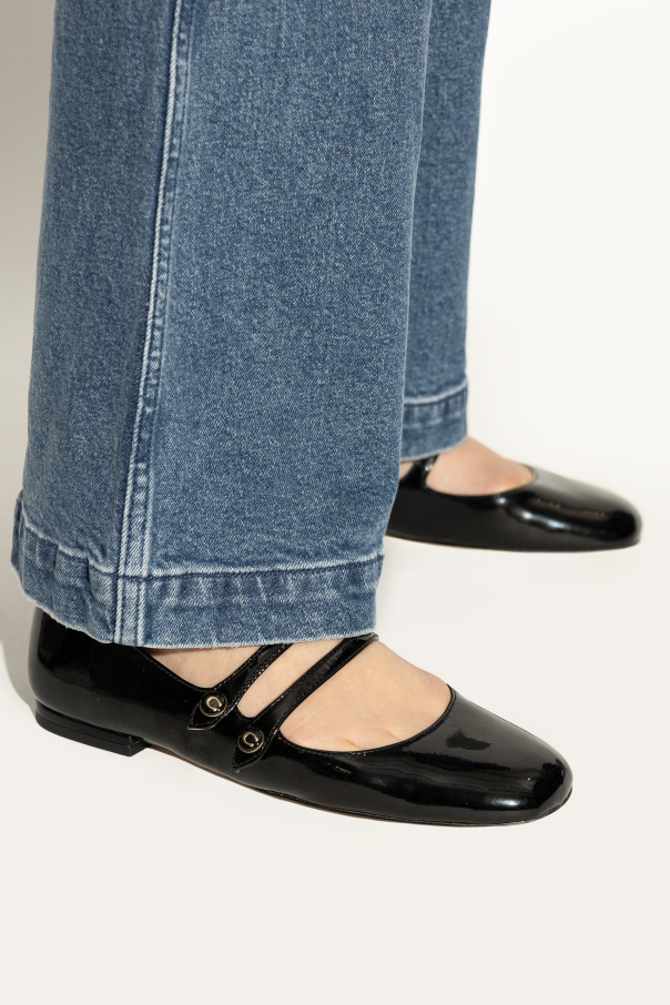 Coach Bailarinas de couro