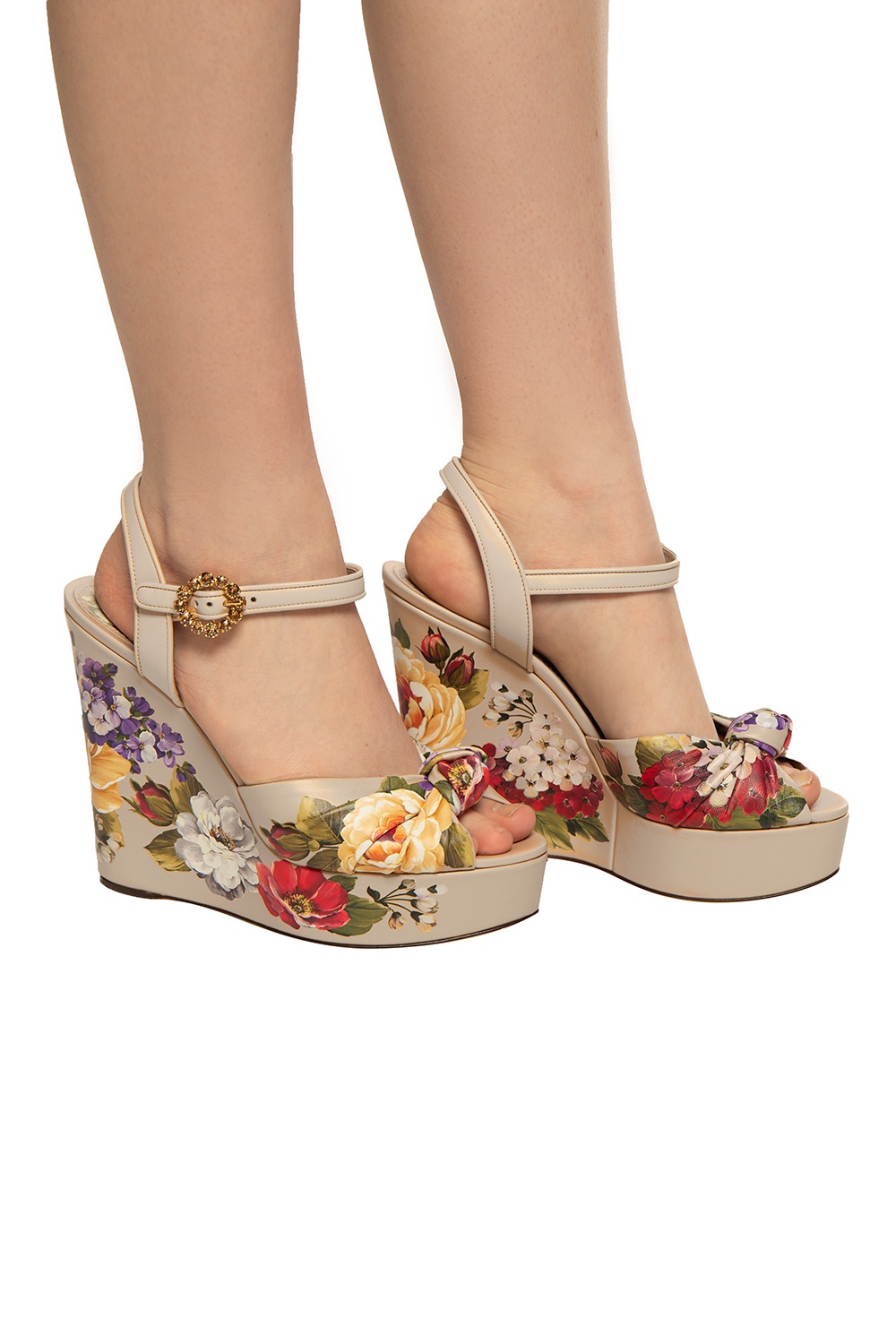 Beige Wedge sandals Dolce & Gabbana - Vitkac GB