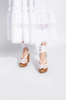 Mini Melissa White Snow round-toe ballerina shoes Platform shoes