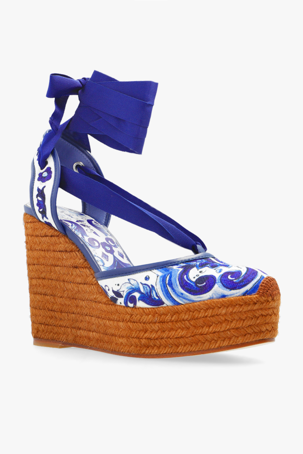 Dolce & Gabbana Patterned wedge shoes