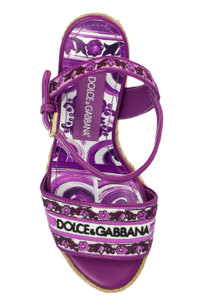 Dolce & Gabbana Sandały na koturnie