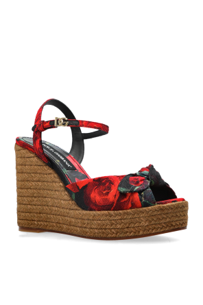 Dolce & Gabbana Sandały na koturnie
