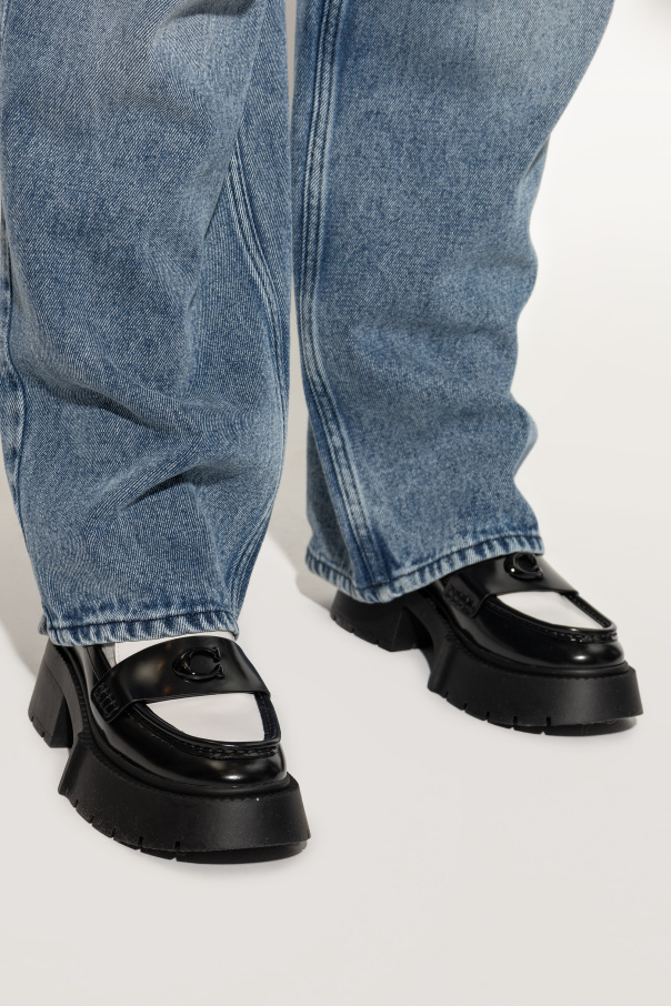 Coach Zapatos Leah tipo loafers en plataforma