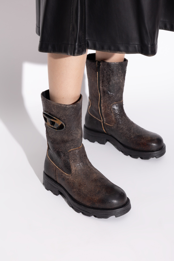 Diesel Leather ankle boots `D-HAMMER`