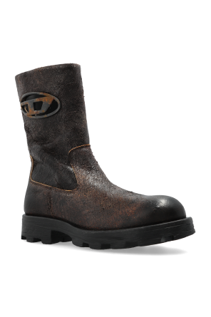 Diesel Leather ankle boots `D-HAMMER`