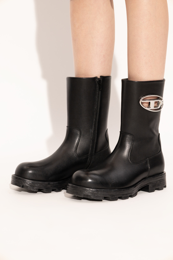 Diesel Leather ankle boots `D-HAMMER`
