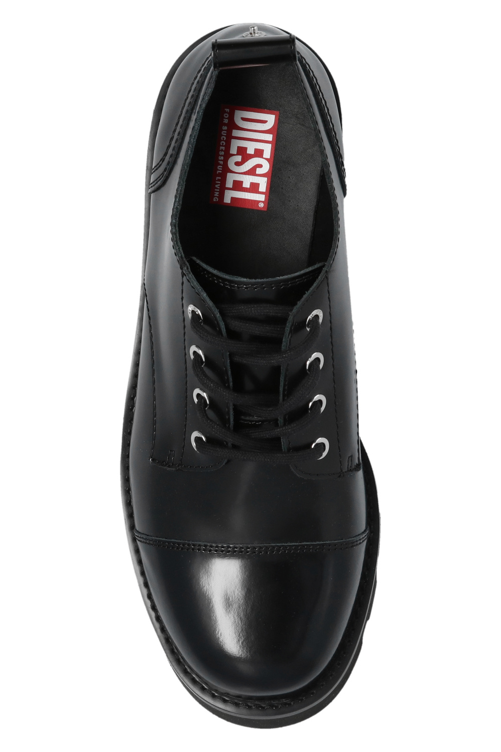 Diesel 'perforated leather Derby shoes Schwarz