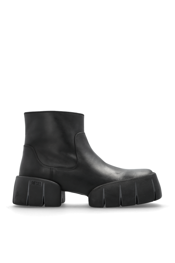 Leather ankle boots ‘D-TEX BT’ od Diesel