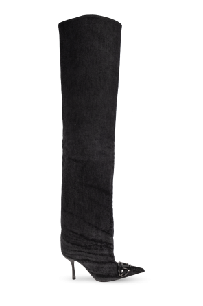 Botas vaqueras de mezclilla 