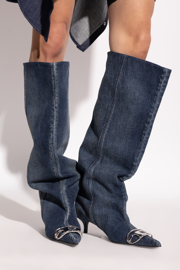 Diesel Botas vaqueras de mezclilla `D-VENUS KB SLOUCHY`