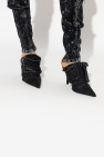 Diesel BLACK ‘D-VENUS POCKET’ heeled mules
