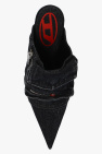 Diesel BLACK ‘D-VENUS POCKET’ heeled mules