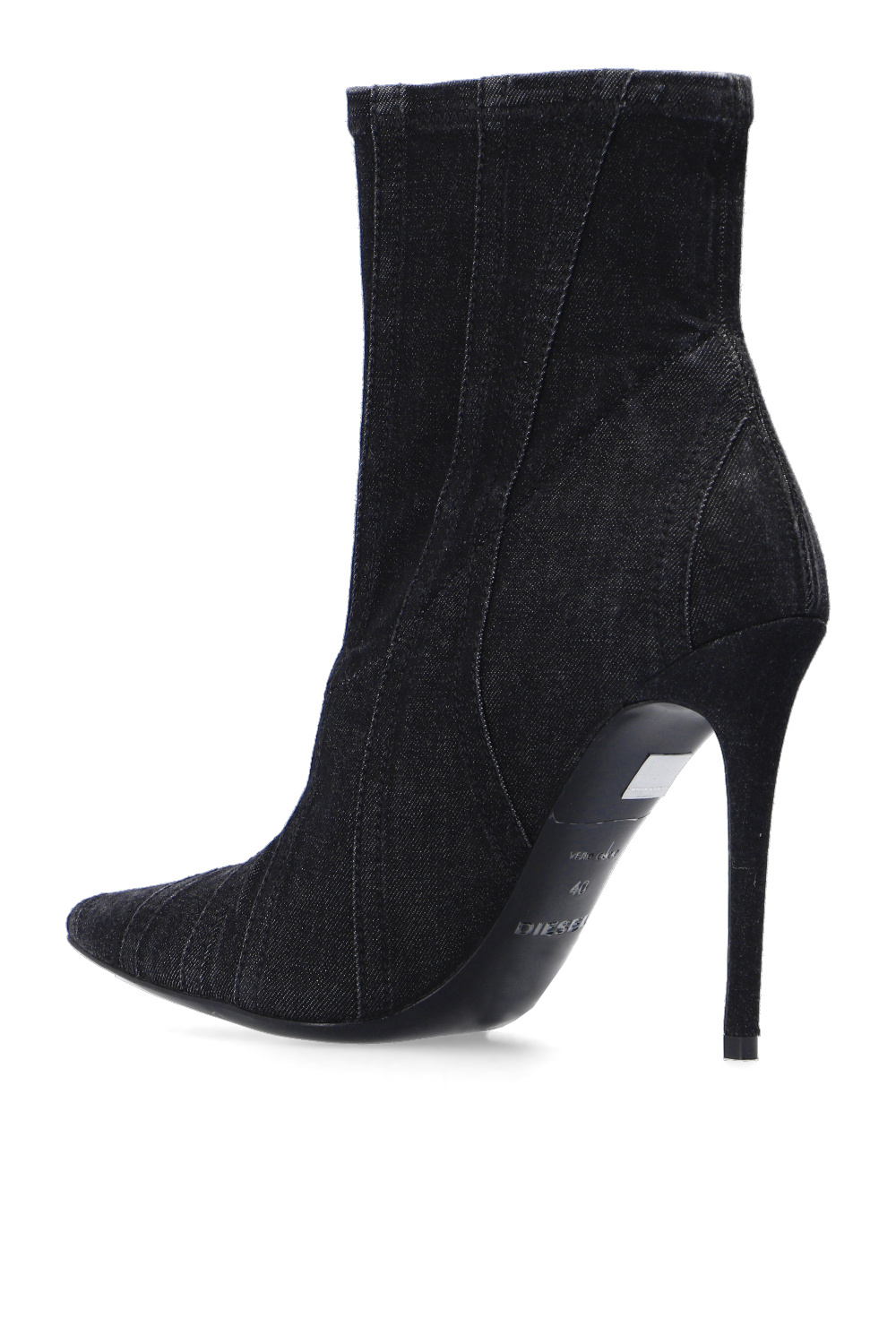 Diesel ‘D-Yucca’ denim heeled boots