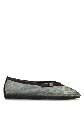 Transparent ballerinas with animal motif