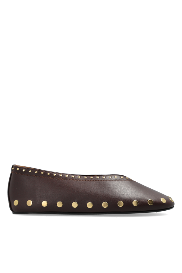 Ballet flats with studs od Ganni
