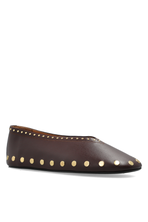 Ganni Ballerinas mit Nieten
