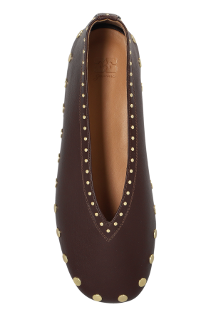Ganni Ballerinas mit Nieten