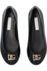 Dolce & Gabbana striped buttoned short-sleeve shirt Dolce & Gabbana debossed-logo buckle belt