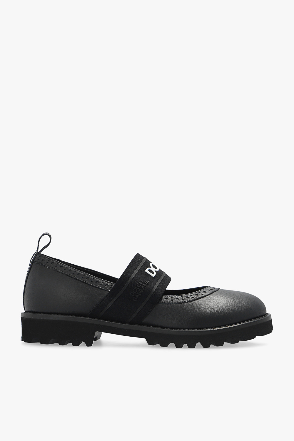 Dolce & Gabbana Kids Leather shoes with logo