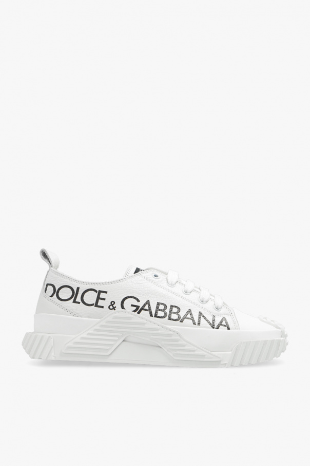 Dolce & Gabbana Mans Blue Denim With Ripped Inserts ‘NS1’ sneakers