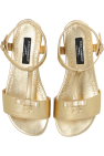 Dolce & Gabbana Kids Leather sandals with logo