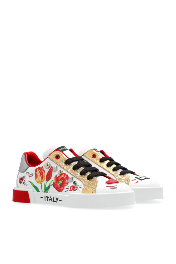 Dolce & Gabbana Kids Printed trainers