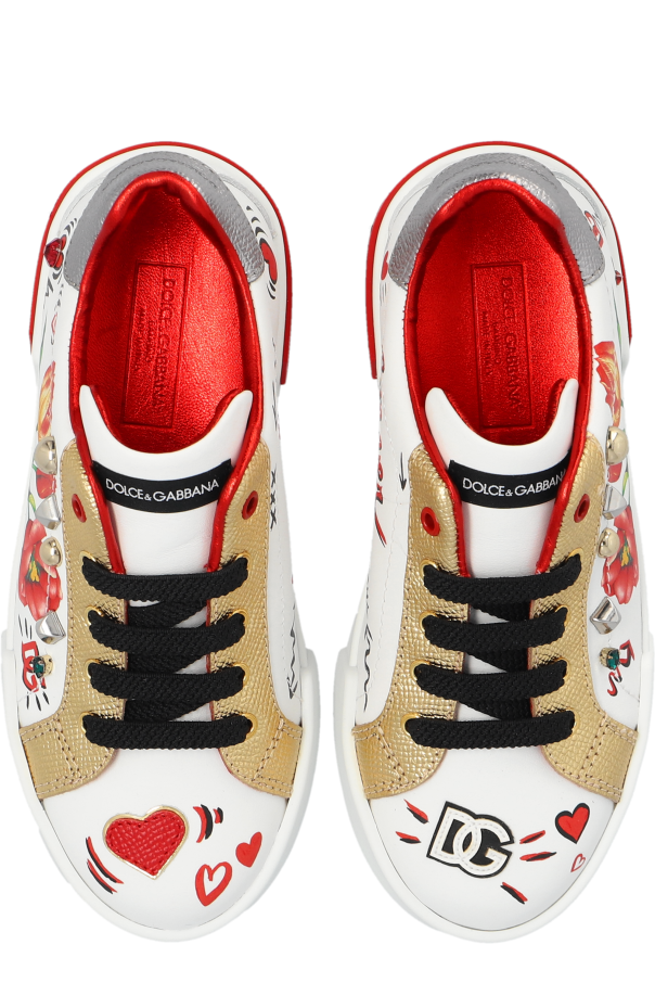 Dolce & Gabbana Kids Printed trainers