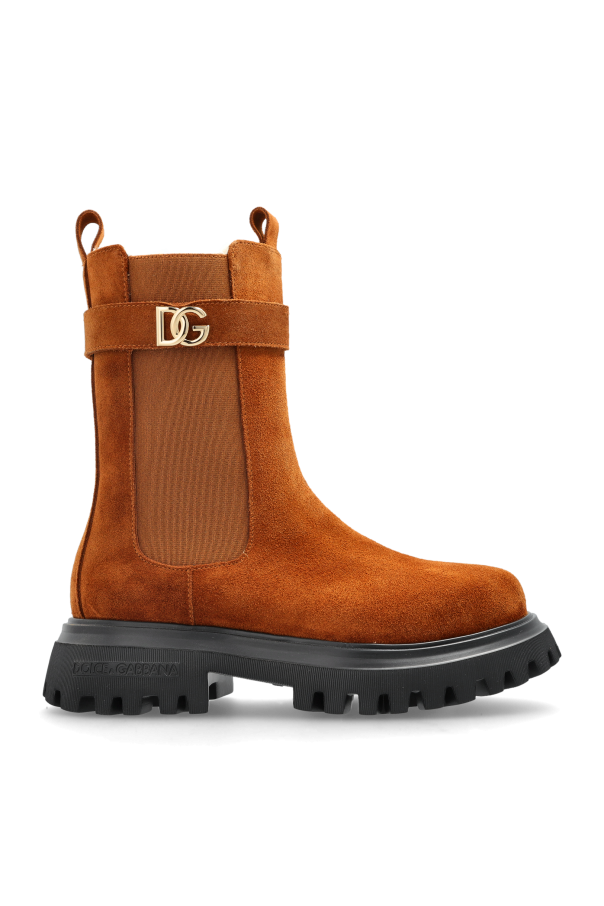Leather ankle boots, zdjęcie 1 Leather ankle boots od Dolce & Gabbana Kids