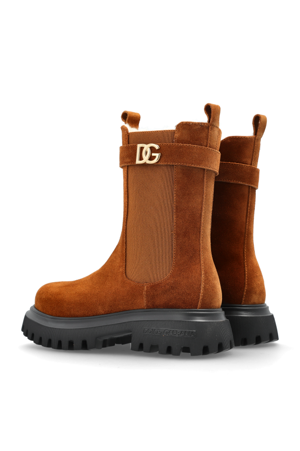 Dolce & Gabbana Kids Leather ankle boots