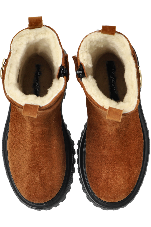 Dolce & Gabbana Kids Leather ankle boots