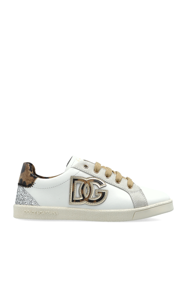 Sports shoes with appliqués od Dolce & Gabbana Kids
