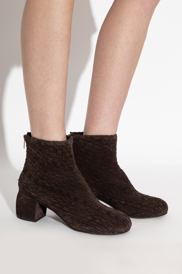 AGL Suede heeled ankle boots "Tina Woven"