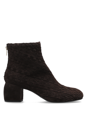 Suede heeled ankle boots `Tina Woven`
