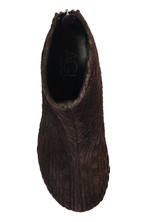 AGL Suede heeled ankle boots "Tina Woven"