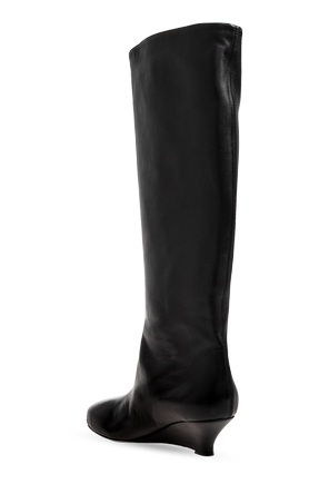 AGL Botas de cuero "Demi" con cuña
