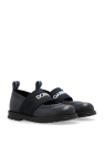 Dolce & Gabbana Kids NAVY BLUE Leather ballerinas with logo