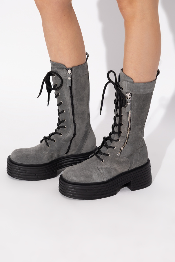 AGL Suede "Lignes" platform shoes