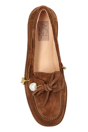AGL Sapatos de camurça "Charmy" tipo loafers