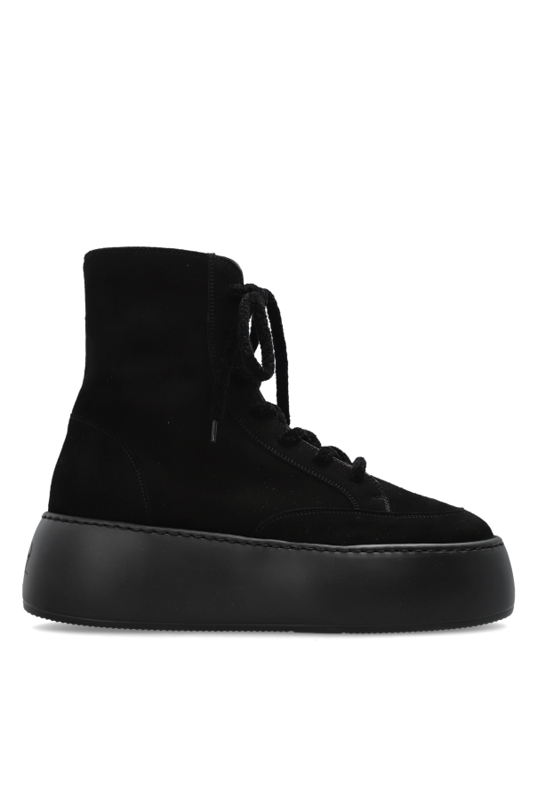 Suede platform shoes 'Vibe Lowboot' od AGL