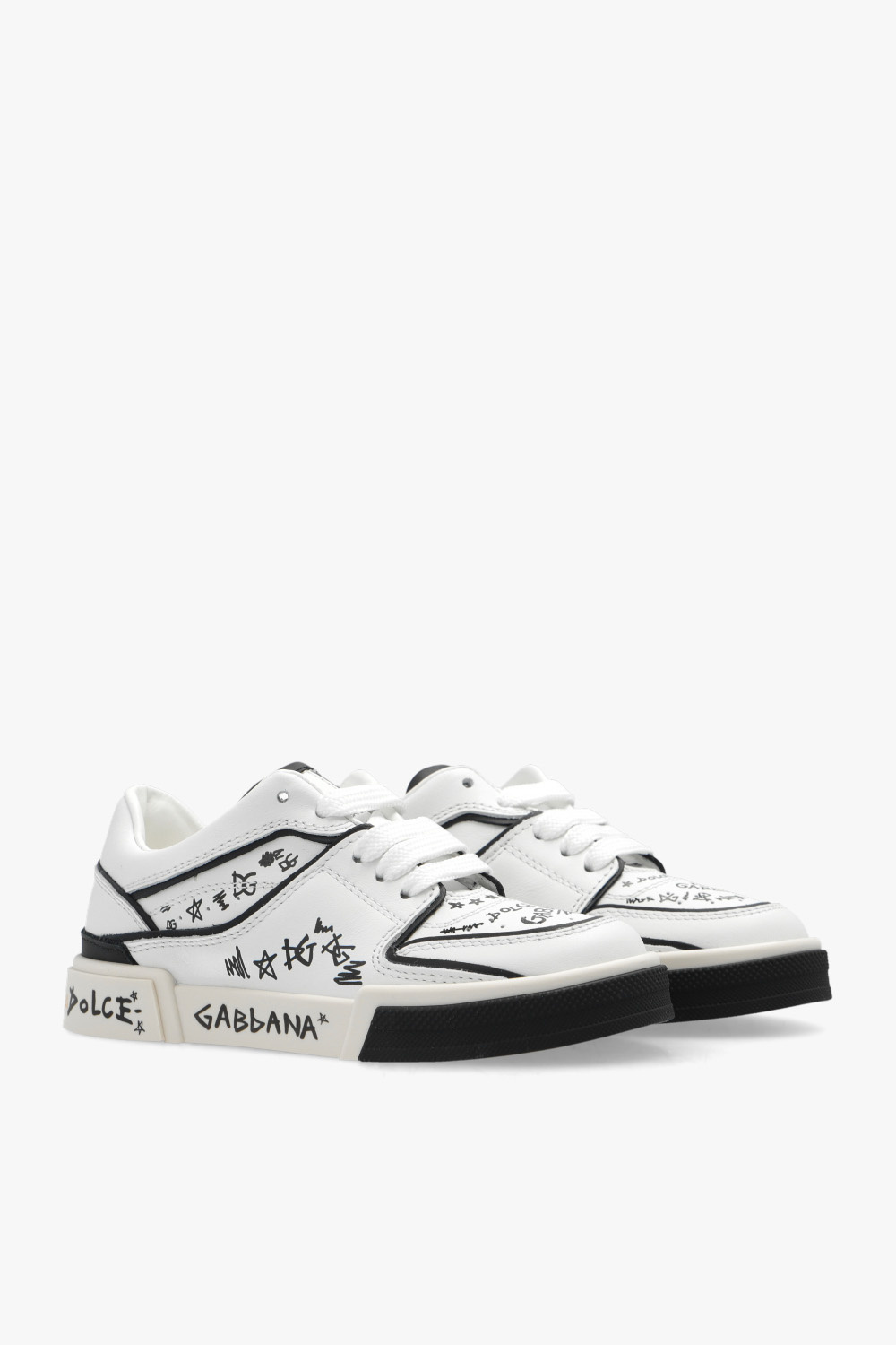 Dolce & Gabbana slim-fit tailored shirt Patterned sneakers