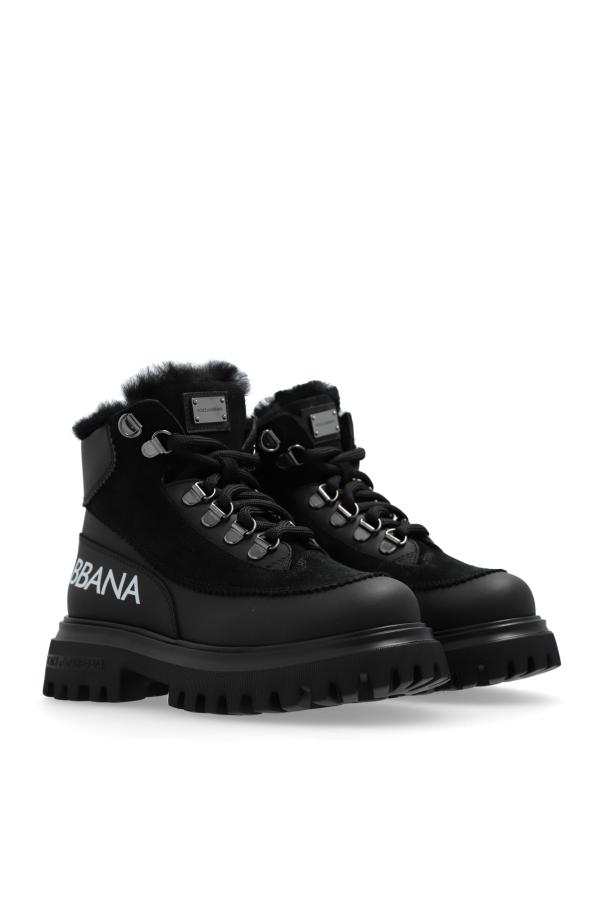 dolce puffer & Gabbana Kids Ankle boots with logo