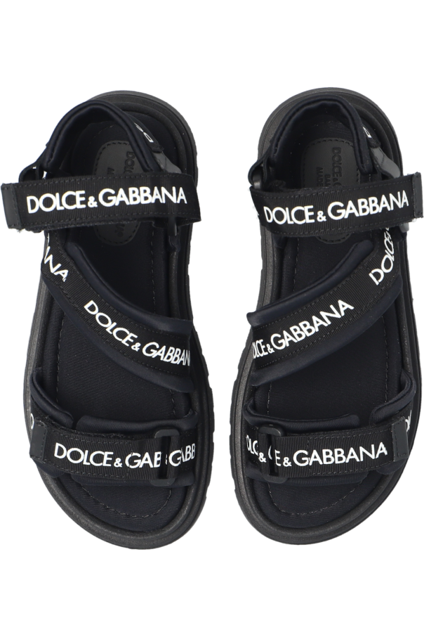 Dolce & Gabbana Kids Sandały z logo