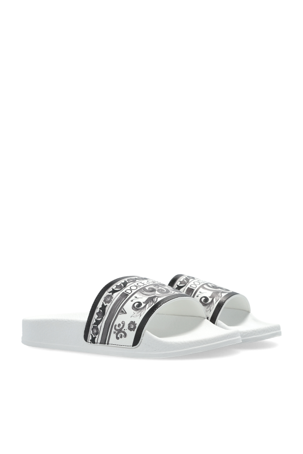 Dolce & Gabbana Kids Slides with logo
