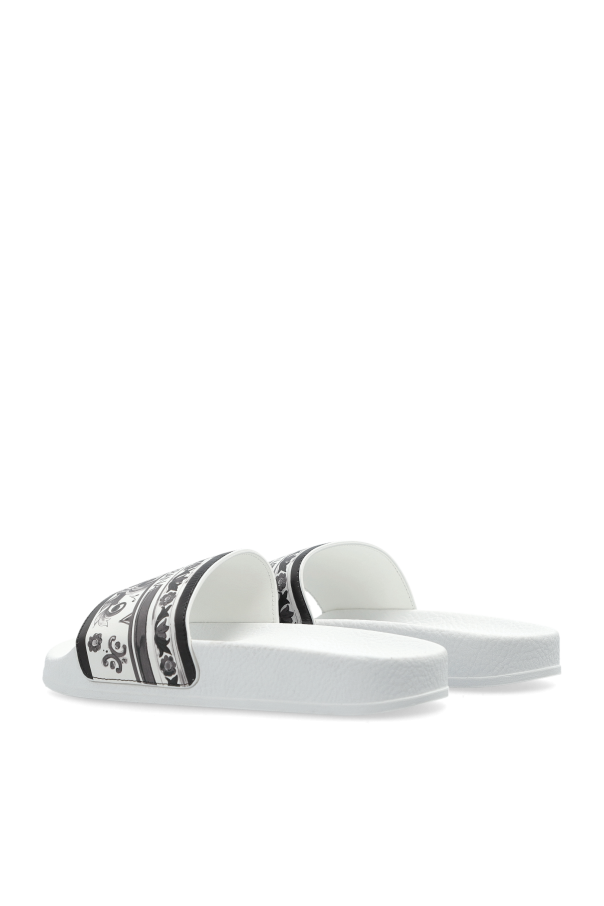 Dolce & Gabbana Kids Slides with logo